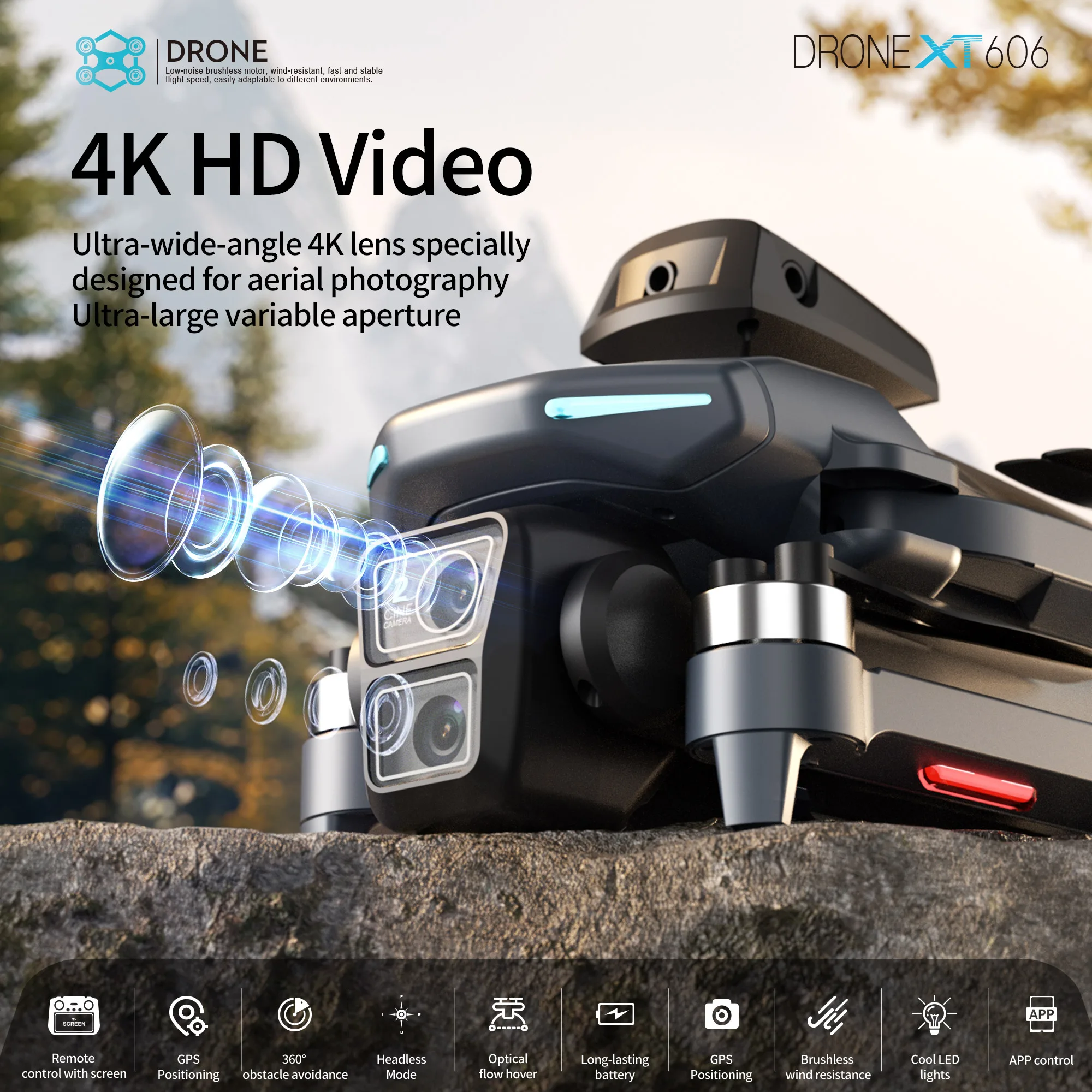 Original XT606 MAX GPS Drone 4 - Drone Multispectral ulasan dan harga