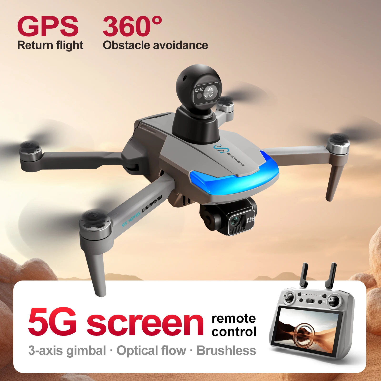 S185 Professional Drone 2.7K H - Drone Multispectral ulasan dan harga
